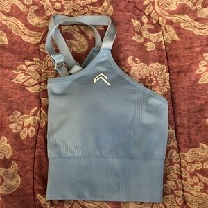 Oneractive blue marl sport bra